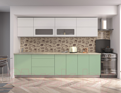 Готовая кухня Интерлиния Мила Матте 3.0 А