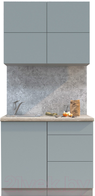 Готовая кухня Интерлиния Мила Матте 1.0 А - фото