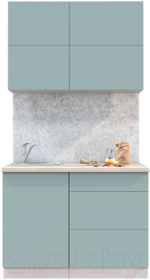 Готовая кухня Интерлиния Мила Матте 1.1 А - фото