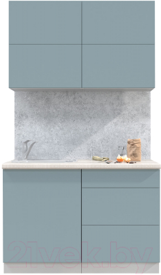 Готовая кухня Интерлиния Мила Матте 1.2 А - фото