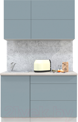 Готовая кухня Интерлиния Мила Матте 1.3 А - фото