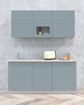 Готовая кухня Интерлиния Мила Матте 1.7 А