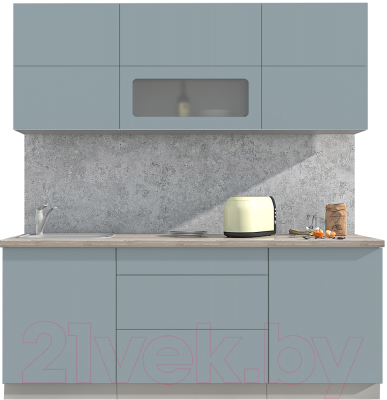 Готовая кухня Интерлиния Мила Матте 2.0 А - фото