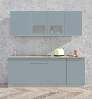 Готовая кухня Интерлиния Мила Матте 2.1 А