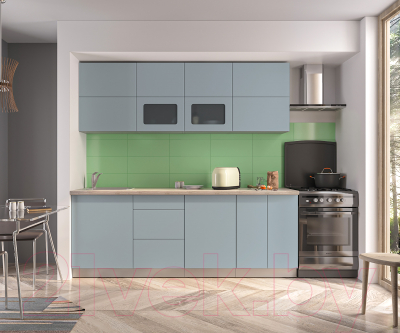 Готовая кухня Интерлиния Мила Матте 2.2 А