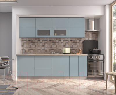 Готовая кухня Интерлиния Мила Матте 2.4 А