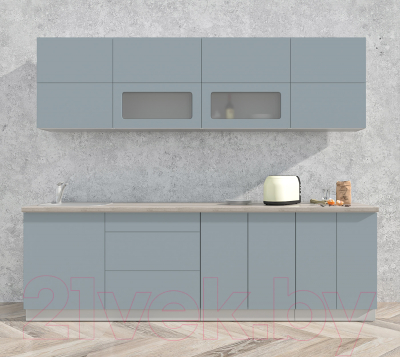 Готовая кухня Интерлиния Мила Матте 2.6 А