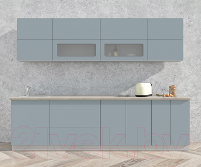 Готовая кухня Интерлиния Мила Матте 2.8 А