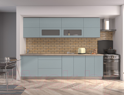 Готовая кухня Интерлиния Мила Матте 2.8 А