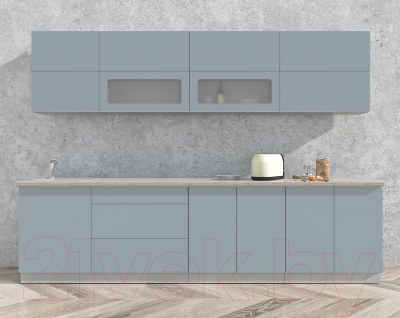 Готовая кухня Интерлиния Мила Матте 3.0 А