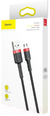Кабель Baseus Cafule USB A - microUSB 2.4A / CAMKLF-B91
