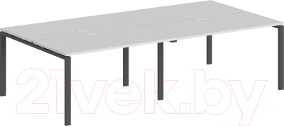 Письменный стол Norden 320x143.8x75 / SG.256.WH.63.AN (антрацит/белый) - фото