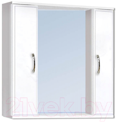 Шкаф с зеркалом для ванной Vako Венеция 80 / 10253 - фото