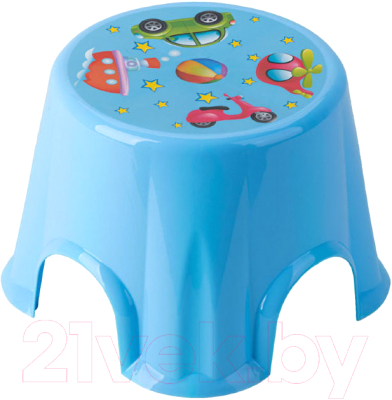 Табурет-подставка Эльфпласт Пенек с рисунком / EP163 - фото