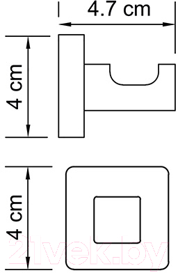 Крючок для ванной Wasserkraft Dill K-3923