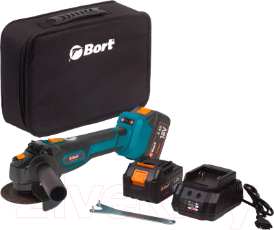 Угловая шлифовальная машина Bort BWS-18Li-125 (93722340) - фото