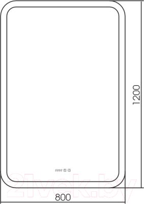 Зеркало Silver Mirrors Стив 80x120 / LED-00002343