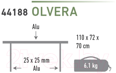 Стол складной High Peak Campingtisch Olvera / 44188