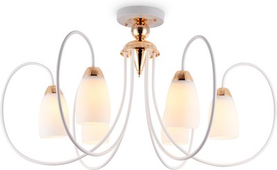 Люстра Ambrella TR3120/6 WH/GD