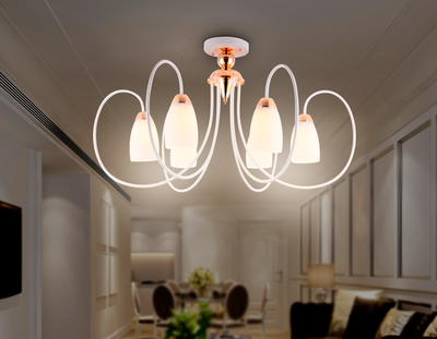 Люстра Ambrella TR3120/6 WH/GD