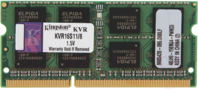 Оперативная память DDR3 Kingston KVR16S11/8WP - фото
