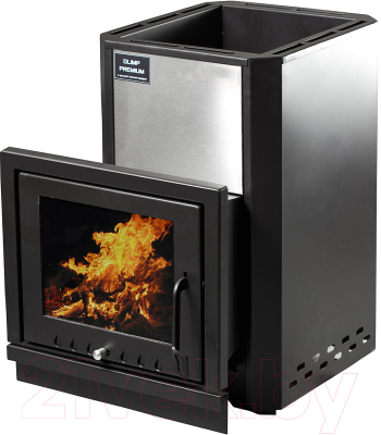 Печь-каменка Kronos Олимп Премиум 16 ВС (панорама) - фото