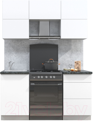 Готовая кухня Интерлиния Мила Матте 1.6 Б - фото