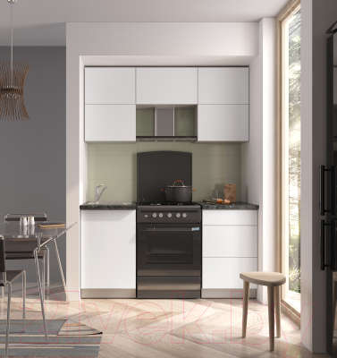 Готовая кухня Интерлиния Мила Матте 1.6 Б