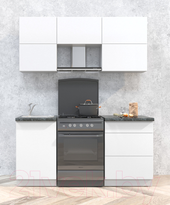 Готовая кухня Интерлиния Мила Матте 1.7 Б