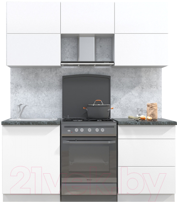 Готовая кухня Интерлиния Мила Матте 1.8 Б - фото