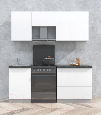 Готовая кухня Интерлиния Мила Матте 1.9 Б