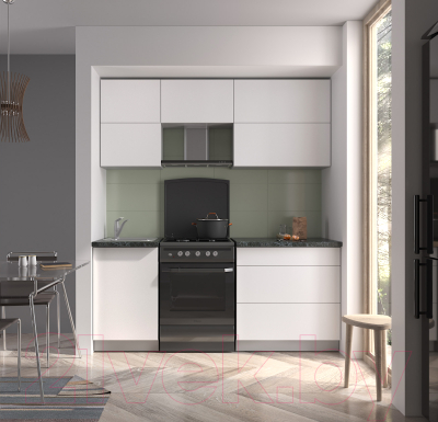 Готовая кухня Интерлиния Мила Матте 1.9 Б