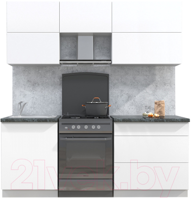 Готовая кухня Интерлиния Мила Матте 2.0 Б - фото