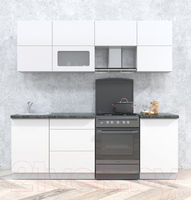 Готовая кухня Интерлиния Мила Матте 2.2 Б