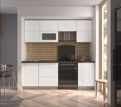 Готовая кухня Интерлиния Мила Матте 2.2 Б