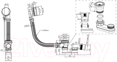 Сифон Triton CK60PF