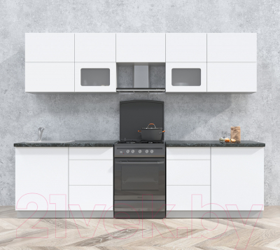 Готовая кухня Интерлиния Мила Матте 2.8 Б
