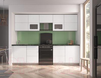 Готовая кухня Интерлиния Мила Матте 2.8 Б