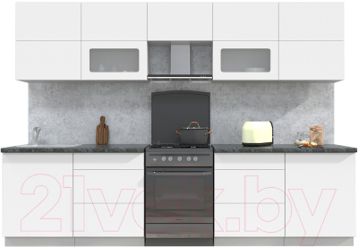 Готовая кухня Интерлиния Мила Матте 3.0 Б - фото