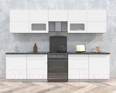 Готовая кухня Интерлиния Мила Матте 3.0 Б