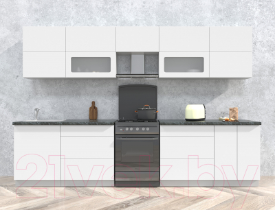 Готовая кухня Интерлиния Мила Матте 3.2 Б