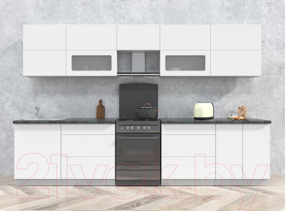 Готовая кухня Интерлиния Мила Матте 3.3 Б