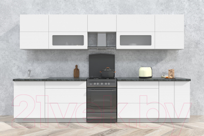 Готовая кухня Интерлиния Мила Матте 3.4 Б