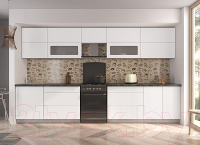 Готовая кухня Интерлиния Мила Матте 3.6 Б