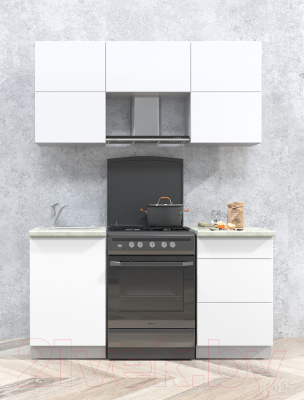 Готовая кухня Интерлиния Мила Матте 1.6 Б