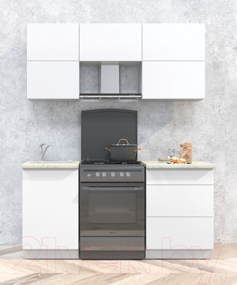 Готовая кухня Интерлиния Мила Матте 1.7 Б