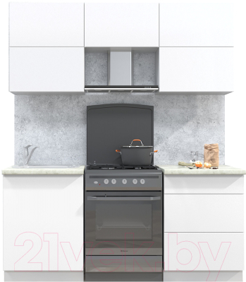 Готовая кухня Интерлиния Мила Матте 1.8 Б - фото