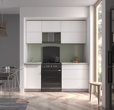 Готовая кухня Интерлиния Мила Матте 1.9 Б