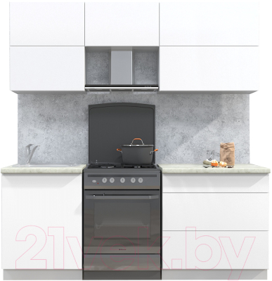 Готовая кухня Интерлиния Мила Матте 2.0 Б - фото