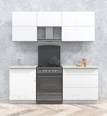 Готовая кухня Интерлиния Мила Матте 2.0 Б